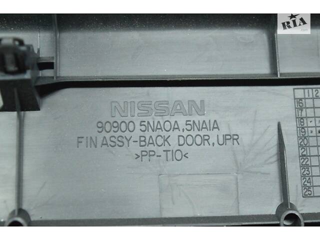 Обшивка дверей багажника верхня Infiniti QX50 19-чорна 90900-5NA0A