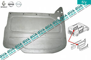 Обшивка двери боковой левой раздвижной ( карта, панель ) 7700313080 Nissan / НИССАН PRIMASTAR 2000- / ПРИМАСТАР 00-, Ope