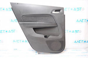 Обшивка двери карточка задняя левая GMC Terrain 10-17 черн, вмятины, царапина