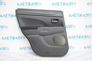 Обшивка двери карточка задняя левая Mitsubishi Outlander Sport ASX 13-17 черн с черн вставкой пластик, подлокотник тряпк