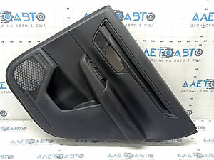 Обшивка двери карточка задняя правая Honda CRV 24-26 кожа черная с оранжевой строчкой, Sport-L, под пищалку, молдинг чер