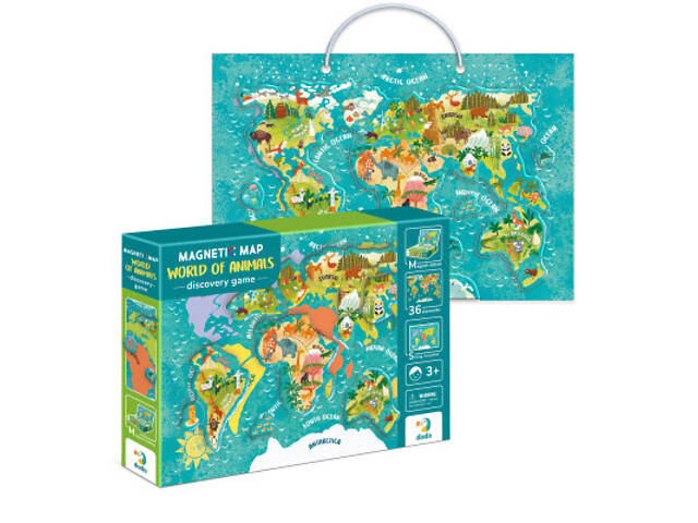 Навчальний набір DoDo Магнітна карта світу тварин (200267) - Фото 2