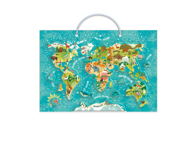 Навчальний набір DoDo Магнітна карта світу тварин (200267) - Фото 3