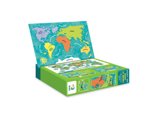Навчальний набір DoDo Магнітна карта світу тварин (200267) - Фото 7