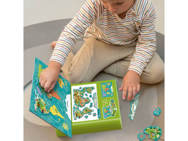 Навчальний набір DoDo Магнітна карта світу тварин (200267) - Фото 9