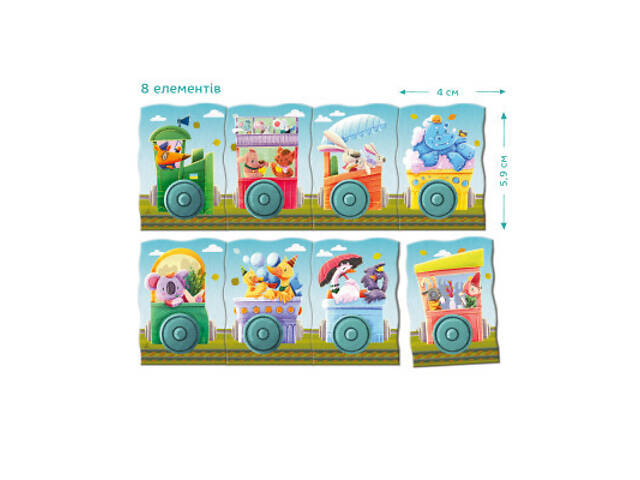 Навчальний набір DoDo Магнітна гра Подорож поїздом (200254) - Фото 3