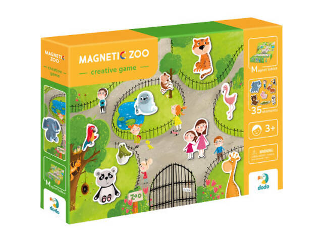 Навчальний набір DoDo Магнітна гра Зоопарк (200207) - Фото 1
