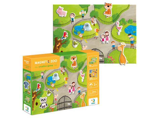 Навчальний набір DoDo Магнітна гра Зоопарк (200207) - Фото 2