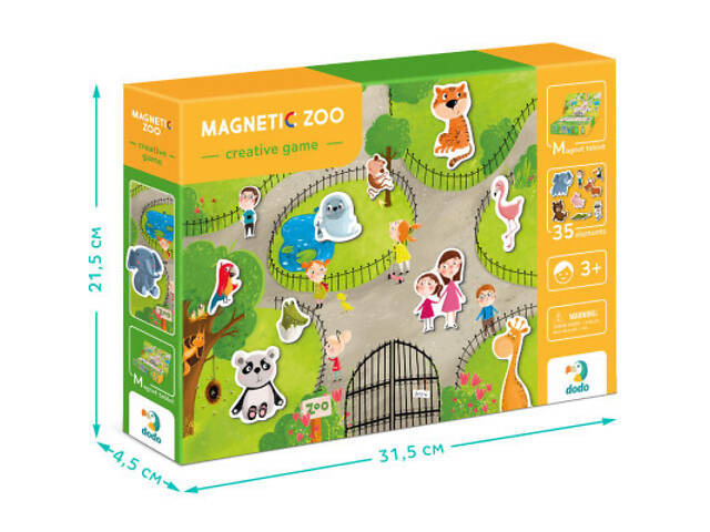 Навчальний набір DoDo Магнітна гра Зоопарк (200207) - Фото 3