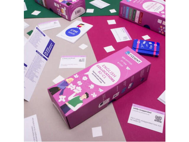 Навчальний набір English Student Картки для вивчення англійської мови Collocations B2-C1, українська (591225944) - Фото 5