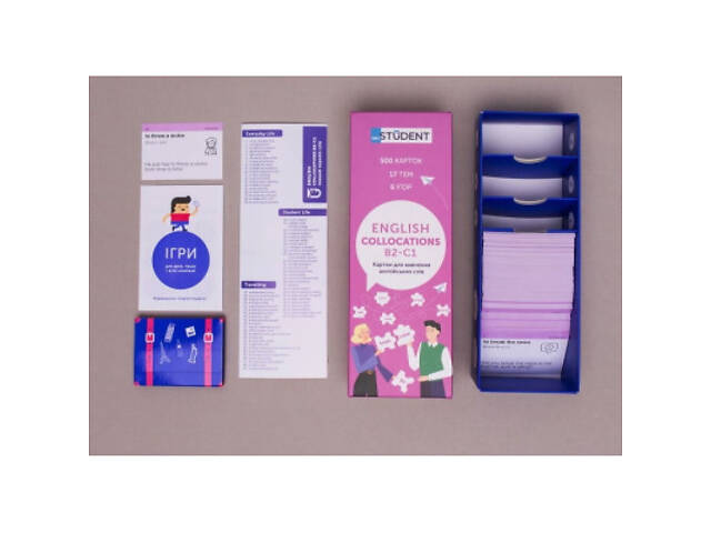 Навчальний набір English Student Картки для вивчення англійської мови Collocations B2-C1, українська (591225944) - Фото 6