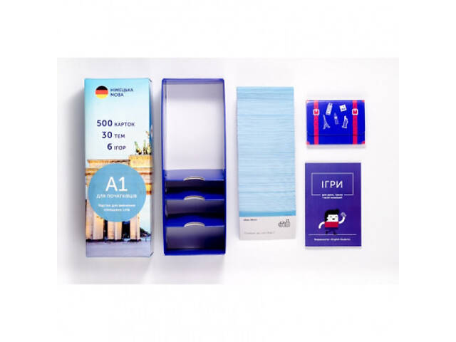 Навчальний набір English Student Картки для вивчення німецької мови Для початківців A1, український (39122640) - Фото 5