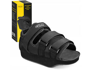 Взуття Барука післяопераційне 4FIZJO MED з розвантаженням переднього відділу Size M Black (P-5905973407243)