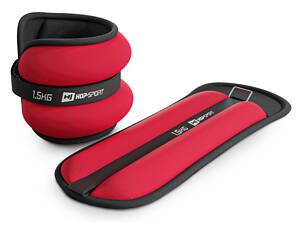 Обважнювачі для ніг та рук Hop-Sport HS-S003WB 2х1,5кг червоні