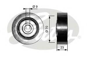 Обводной ролик приводного ремня для моделей: BMW (7-Series, 5-Series,5-Series,3-Series,3-Series,X5), LAND ROVER (FREELA