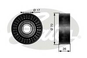 Обводной ролик приводного ремня для моделей: CHEVROLET (NIVA), DODGE (RAM), FIAT (BRAVA,BRAVO,MAREA,MAREA,PALIO,PALIO,