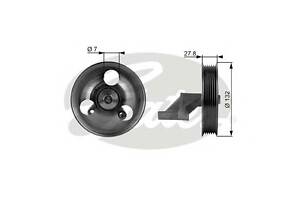 Обвідний ролик приводного ременя для моделей: CITROËN (C4, C4), PEUGEOT (307,307,407,307,407)