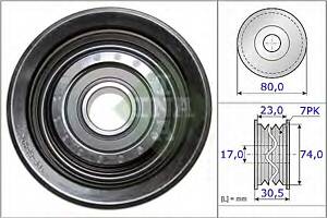 Обводной ролик приводного ремня для моделей: HONDA (CIVIC, FR-V,CIVIC,CIVIC,CR-V,STEPWAGON,STREAM,ACCORD,ACCORD,CR-V,CR