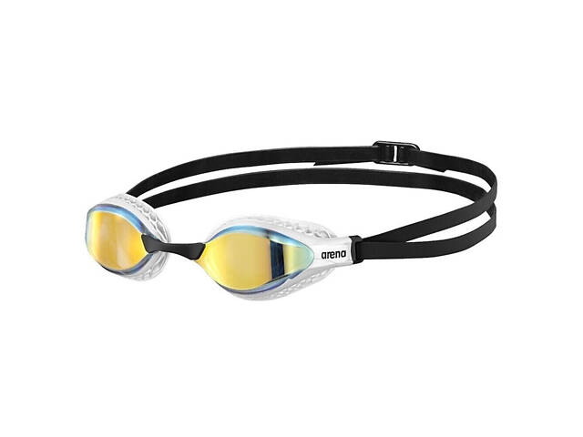 Очки для плавания Arena AIR-SPEED MIRROR желтый, медно-белый OSFM 003151-202 - Фото 1
