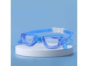Очки для плавания детские 11729 голубые