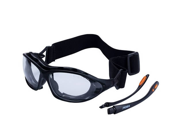 Окуляри захисні із обтюратором та змінними дужками Super Zoom anti-scratch, anti-fog, прозорі SIGMA 9410911 - Фото 1