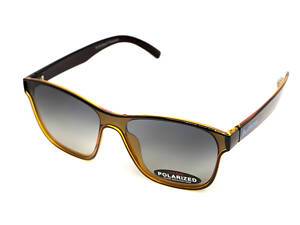 Окуляри поляризаційні BluWater Saltee Polarized (gradient gray), сірі з градієнтом лінзи в коричневій напівпрозорій оправі