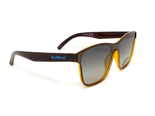 Очки поляризационные BluWater Saltee Polarized (gradient gray), серые с градиентом линзы в коричневой - Фото 2