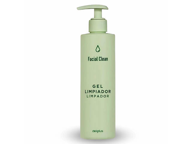 Очищающий гель для лица Deliplus с дозатором для всех типов кожи 250 мл Facial Clean GEL - Фото 1