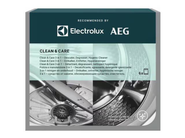 Очищувач для пральних машин Electrolux Clean & Care 3 в 1 6 шт. (M2GCP601) - Фото 1