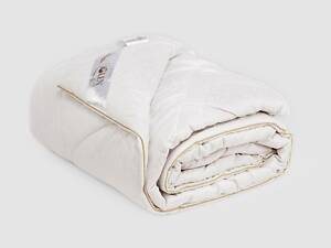 Одеяло IGLEN из овечьей шерсти в жаккардовом дамаске Демисезонное 160х215 см Белый (16021551WH)