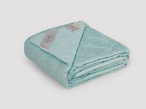 Одеяло IGLEN из овечьей шерсти в жаккардовом дамаске Демисезонное 172х205 см Светло-зеленый (17220551GR)