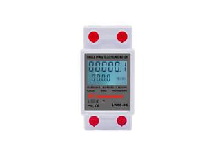 Однофазный электронный счетчик на DIN-рейку, 220V, LCD + подсветка