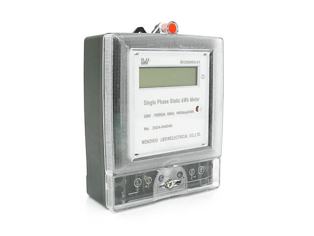 Однофазний лічильник для вимірювання активної електричної енергії, 220V - Фото 1