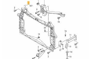 OE AUDI 4M0805594B ПЕРЕДНІЙ ПІДСИЛЬНИК Q8 4M