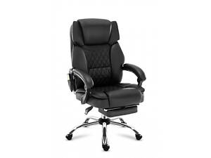 Офисное кресло с массажем Mark Adler Boss 6.0 120х55 см Black