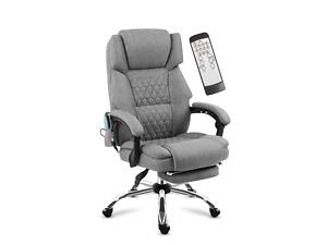 Офисное кресло с массажем Mark Adler Boss 6.0 120х55 см Grey