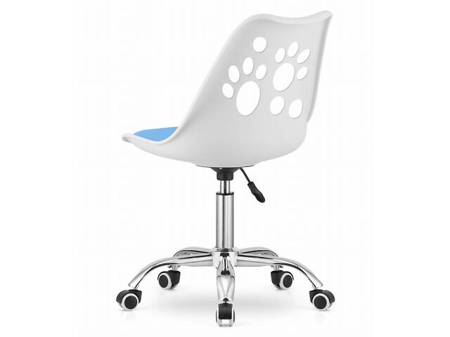 Офісне крісло Just Sit RENO (біло-синій) - Фото 5