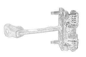 Ограничитель открывания дверей CITROEN C2 07.2003-09.12 (Китай/Тайвань). 9181H6
