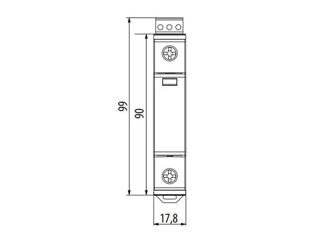 Обмежувач перенапруги 1Р 40кА 275В [2440393] ETITEC C T2 ETI - Фото 2