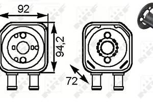 Охладитель масла, моторное масло NRF 31179