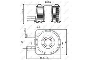 Охладитель масла, моторное масло NRF 31735