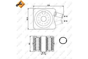 Охладитель масла двигателя, AUDI A3/A4/A6 94-/VW Golf/Bora 97-