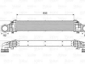 Охолоджувач наддувального повітря VALEO 818587