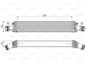 Охладитель наддувочного воздуха VALEO 818654