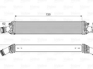 Охладитель наддувочного воздуха VALEO 818654