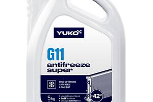 Охлаждающая жидкость YUKO Antifreeze-40 (Super G11 синий), 1 кг Для бензиновых и дизельных двигателей 5