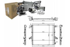 ОХОЛОДЖЕННЯ ДВИГУНА VW AMAROK 2.0 / 2.0D 09.10- NISSEN