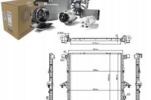 Охолодження двигуна VW AMAROK 2.0 / 2.0D 09.10- NISSEN