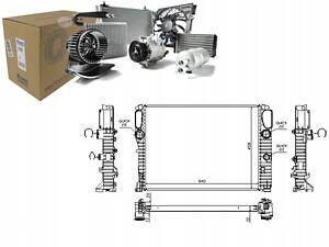 Охолоджувач двигуна MERCEDES CLS (C219) E T-MODEL (S