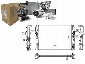 Охладитель двигателя MERCEDES CLS (C219) E T-MODEL (S